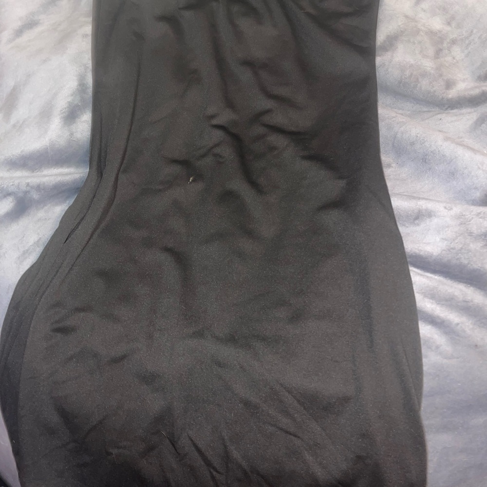 SHEIN Black Strapless Dress